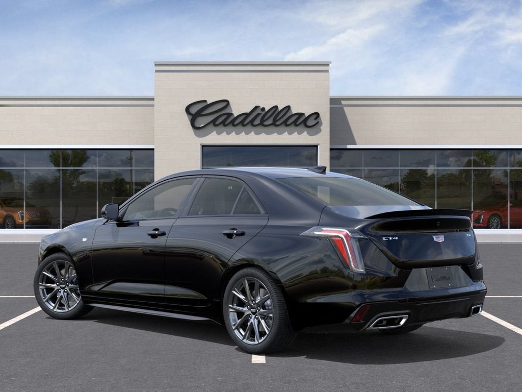 2026 Cadillac CT4 — rear three-quarter view