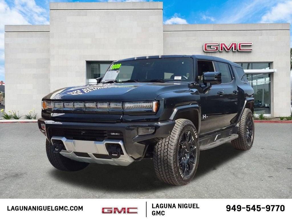 2026 GMC HUMMER EV SUV 2X in Void Black — front three-quarter view