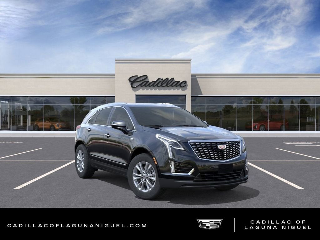 2026 Cadillac XT5 Luxury in Stellar Black Metallic — front three-quarter view