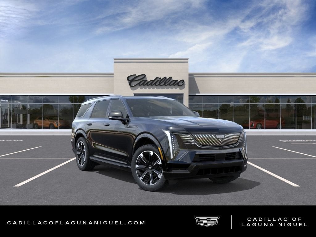 2026 Cadillac ESCALADE IQL Sport in Black Raven — front three-quarter view