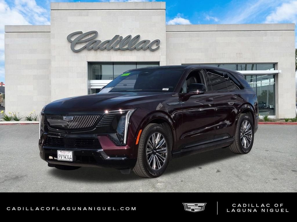 2026 Cadillac ESCALADE IQ Sport in Black Cherry Tintcoat — front three-quarter view