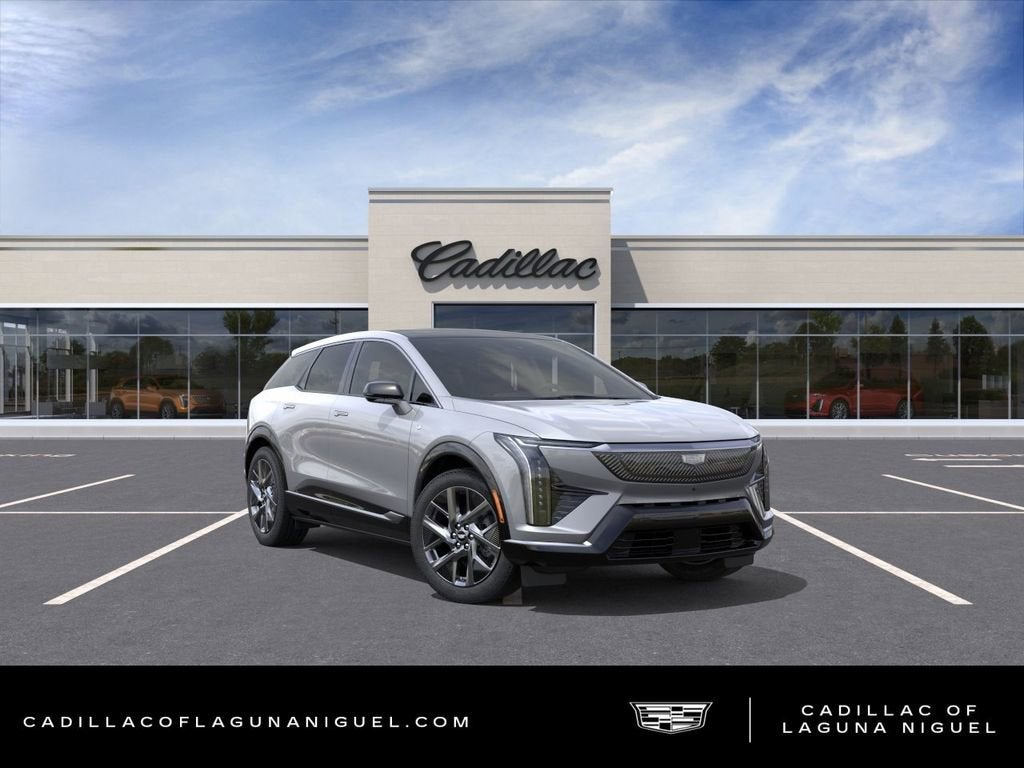 2026 Cadillac OPTIQ Luxury in Argent Silver Metallic — front three-quarter view