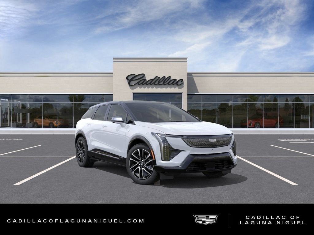2027 Cadillac OPTIQ Sport in Vibrant White Tricoat — front three-quarter view